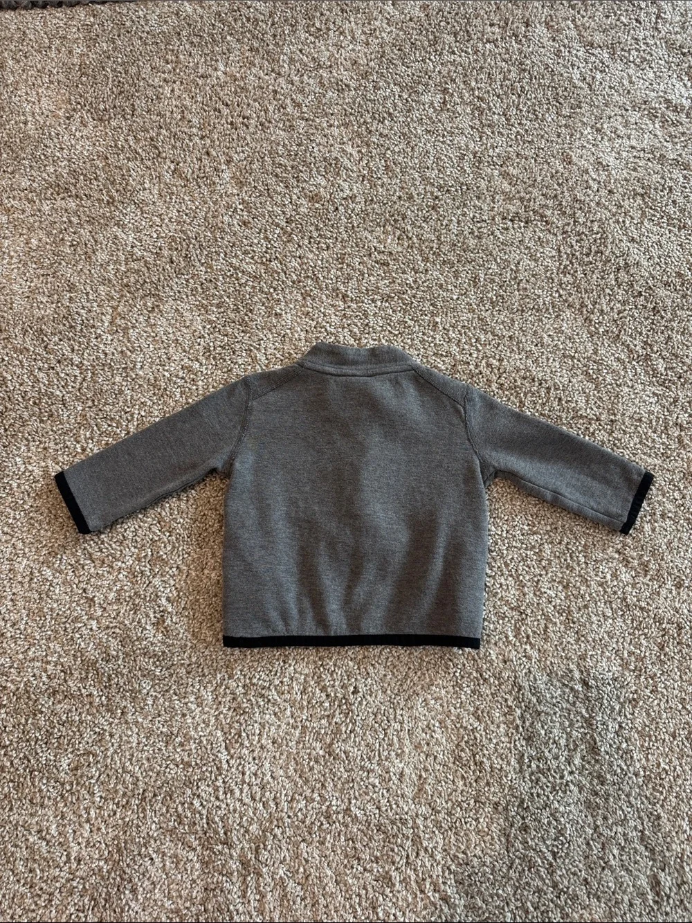 GAP Gray Quarter-Zip Pullover 6-12 M